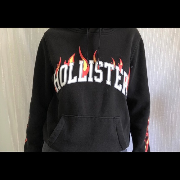 hollister flame hoodie